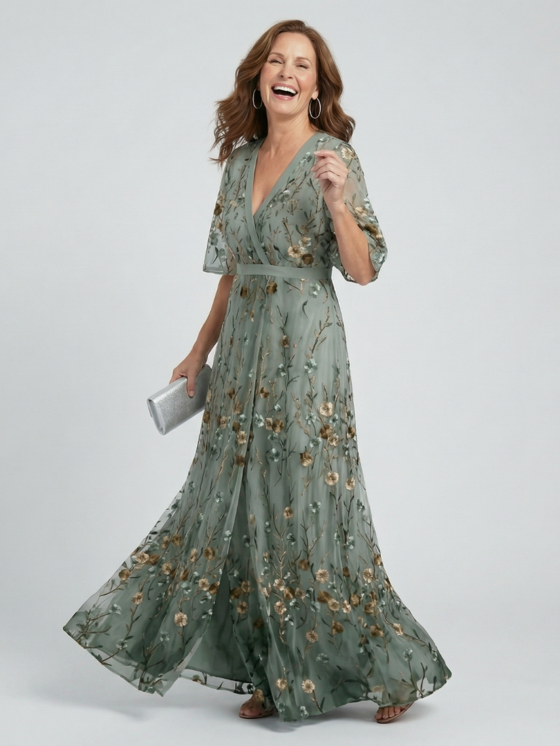 Patricie - Elegantní šifonové maxi šaty