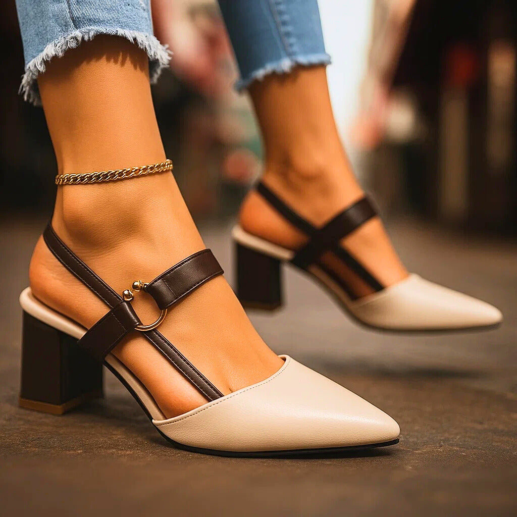 Kendra – kožené lodičky Grace