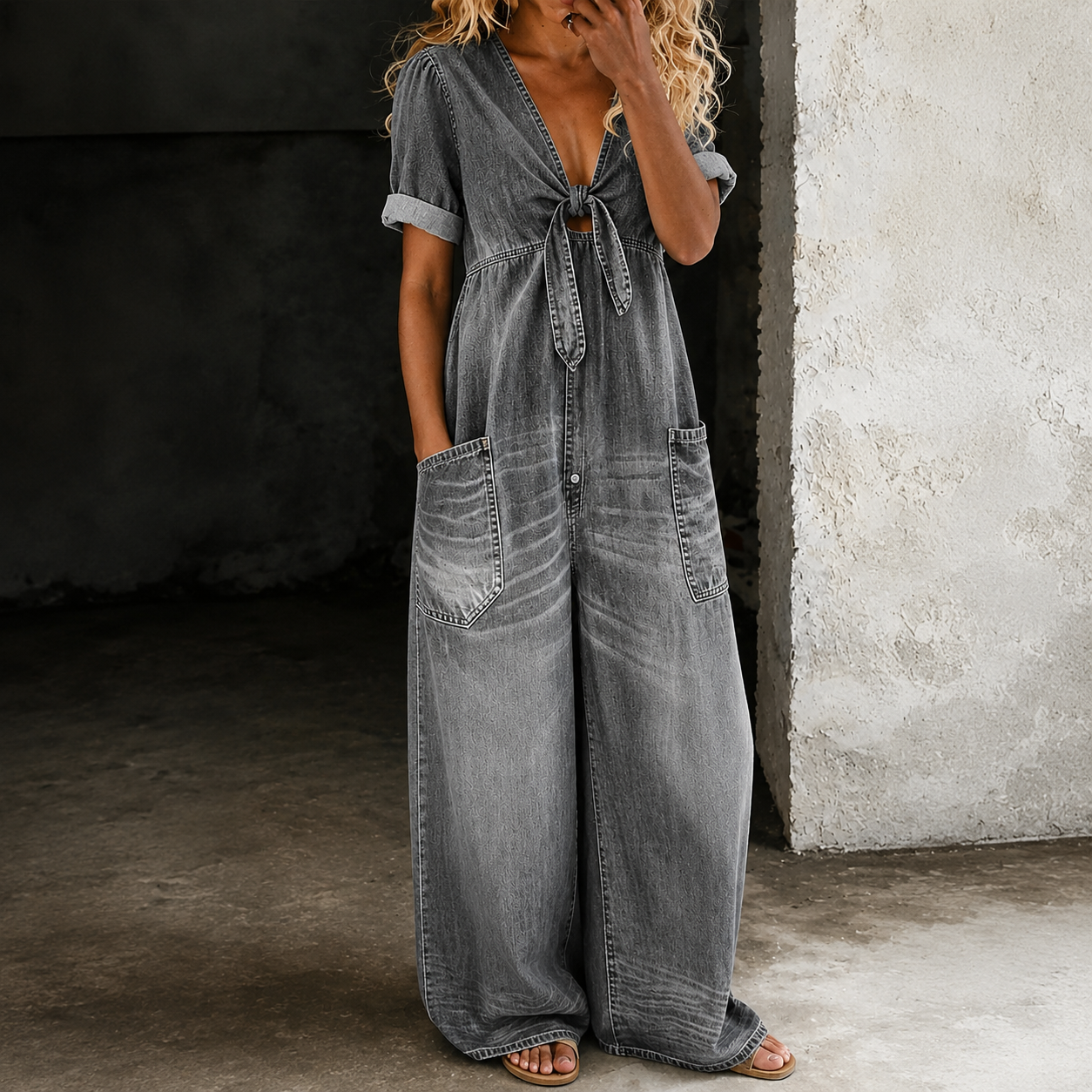 Chloe – Oversized džínová tunika