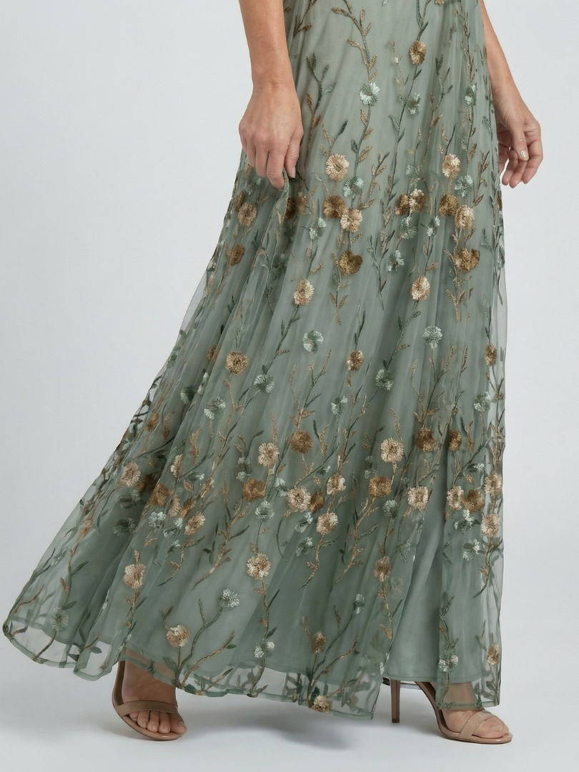 Patricie - Elegantní šifonové maxi šaty