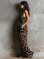Miley - elegantní overal s leopardím vzorem