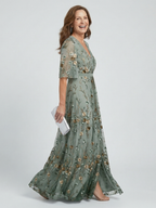 Patricie - Elegantní šifonové maxi šaty