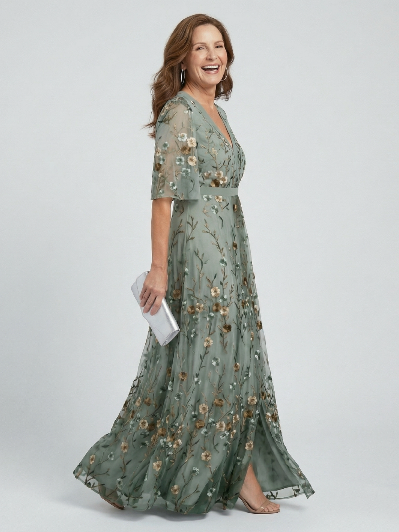 Patricie - Elegantní šifonové maxi šaty