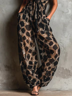 Miley - elegantní overal s leopardím vzorem