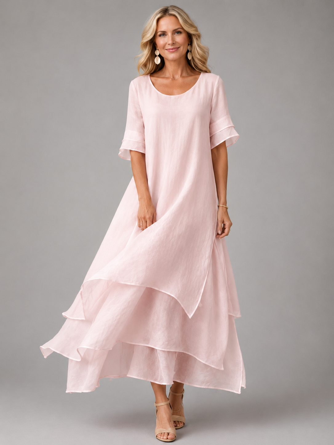 Katy – Elegantní vrstvené maxi šaty