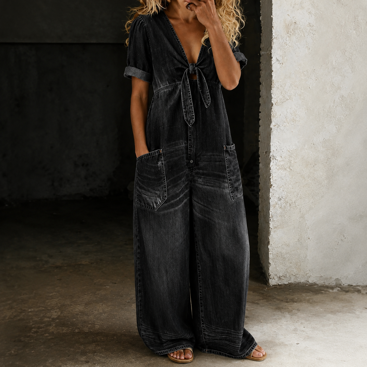 Chloe – Oversized džínová tunika