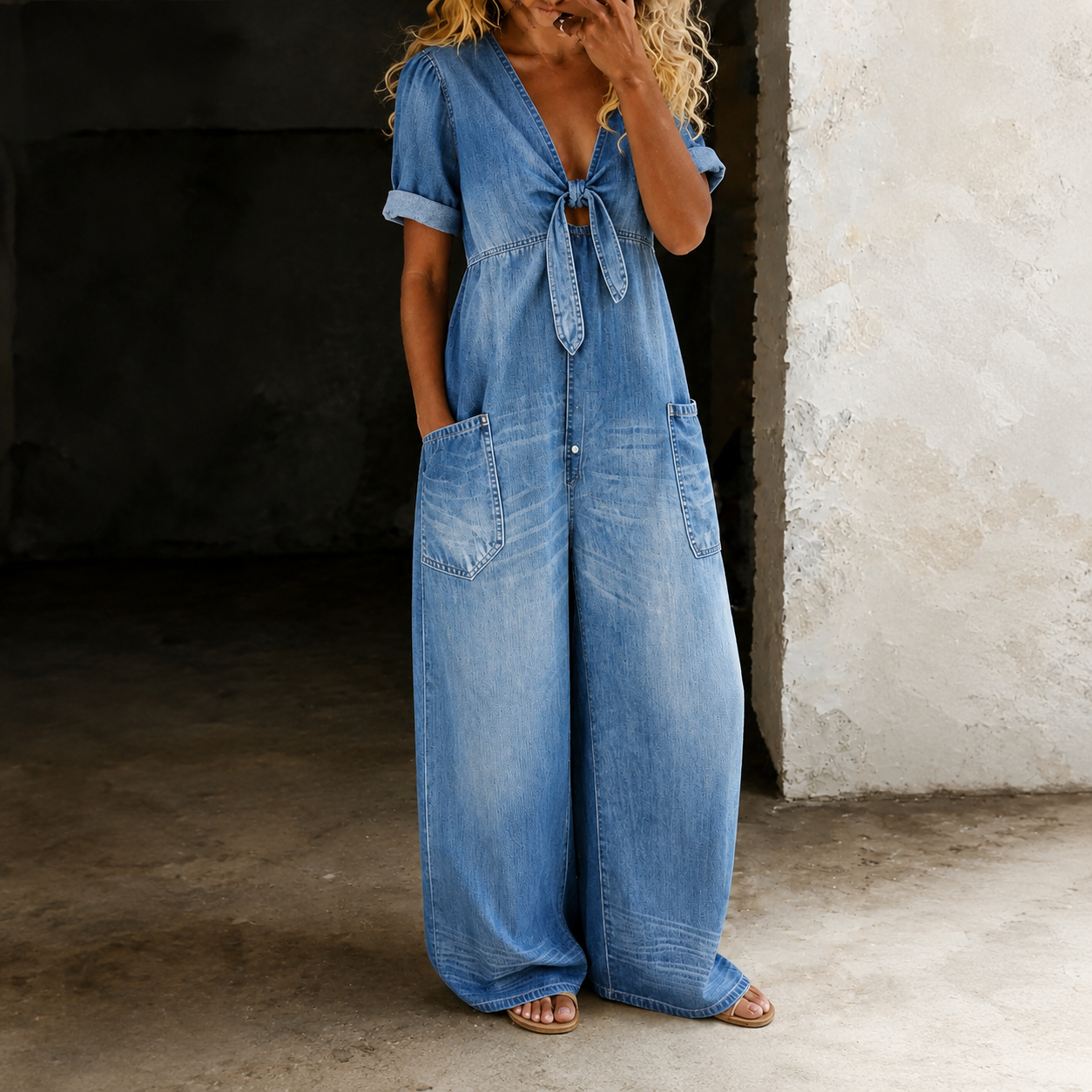 Chloe – Oversized džínová tunika