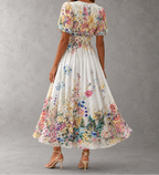 Rosalynn – Elegantní květinové maxi šaty