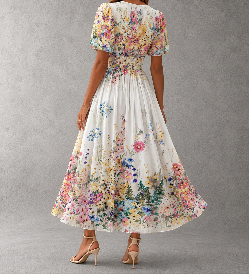 Rosalynn – Elegantní květinové maxi šaty