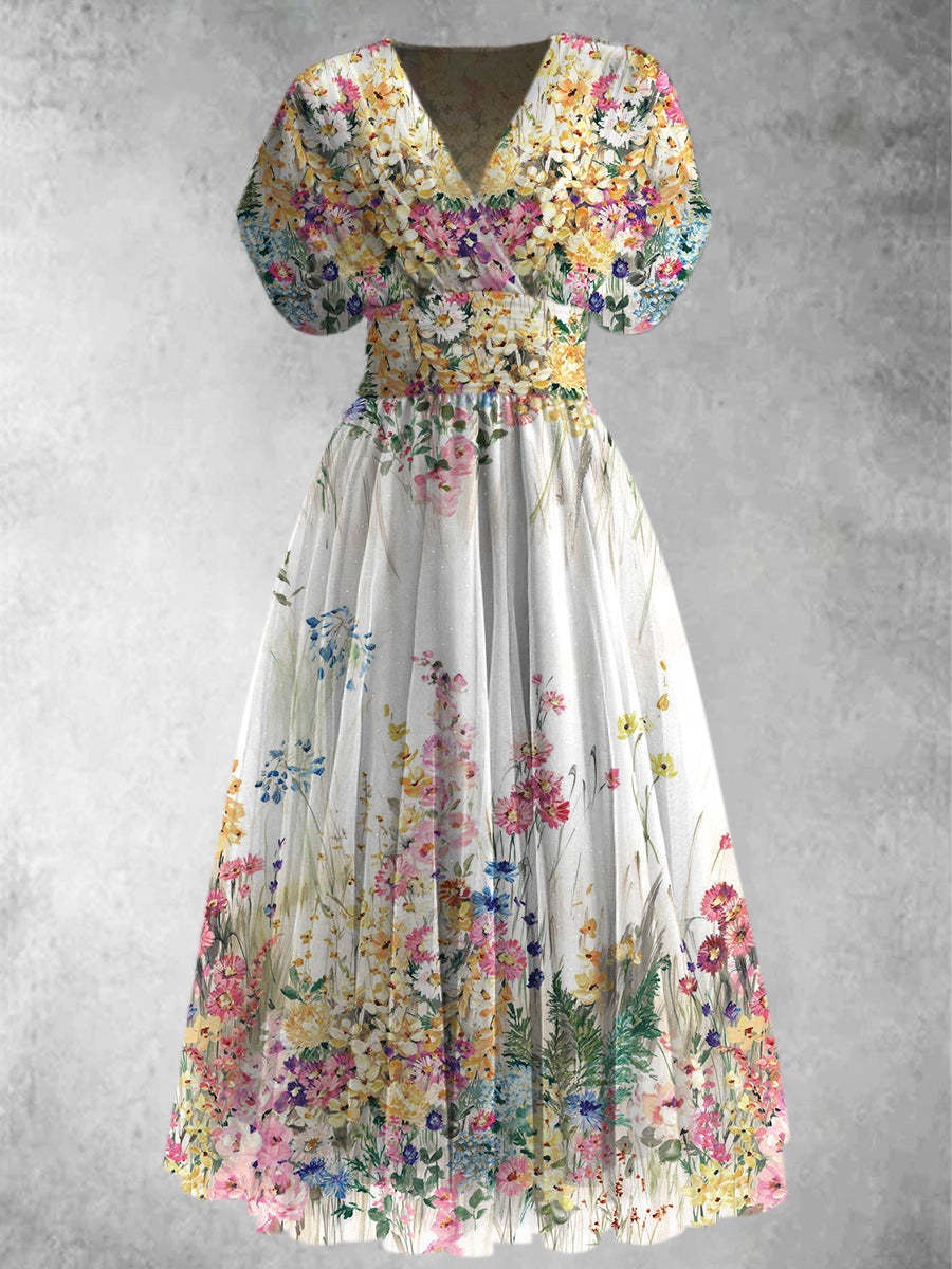 Rosalynn – Elegantní květinové maxi šaty